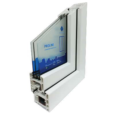 Образец профиля VEKA Proline 70. Окна комфорт